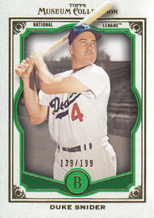 2013 Topps Museum Collection Green #74 Duke Snider