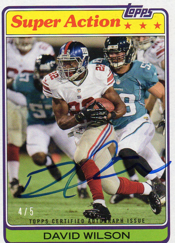 2013 Topps Archives 1981 Super Action Autographs #81SAADW David Wilson