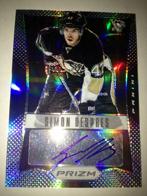 2012-13 Panini Prizm Autographs #41 Simon Despres
