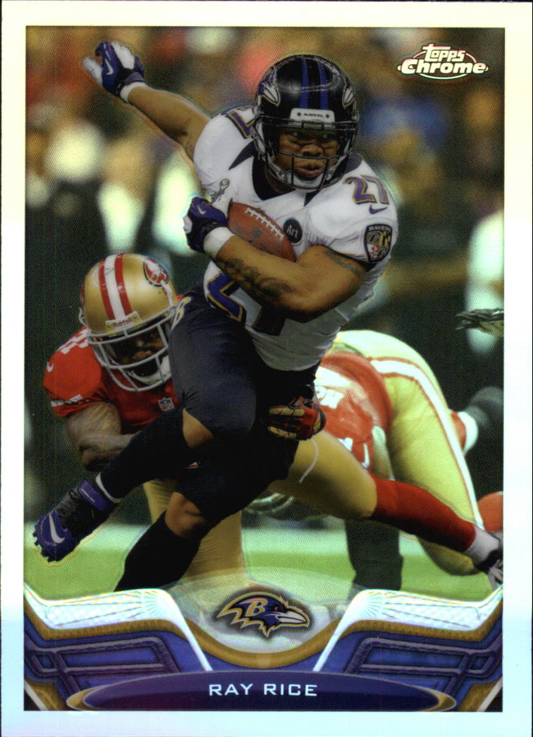 2013 topps chrome refractor #83 ray rice bx 203