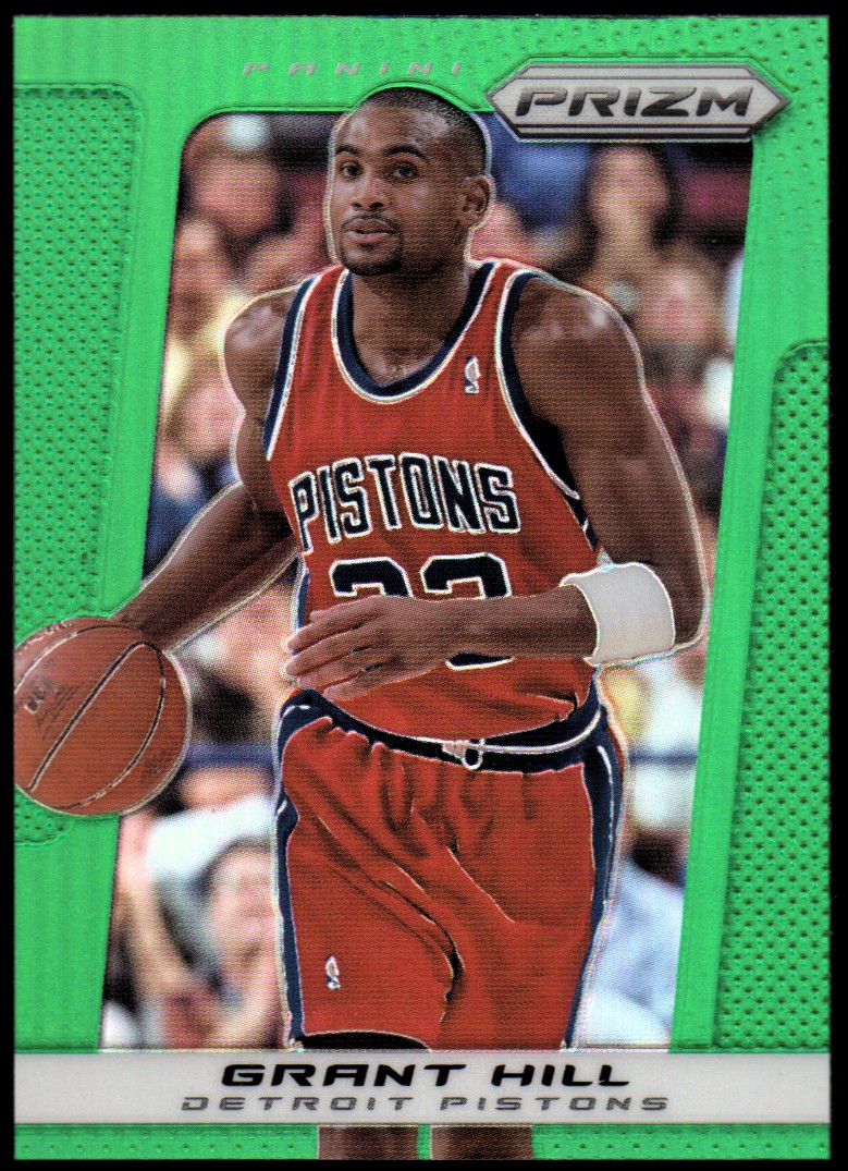 2013-14 panini prizm prizms green #245 grant hill pistons - nm