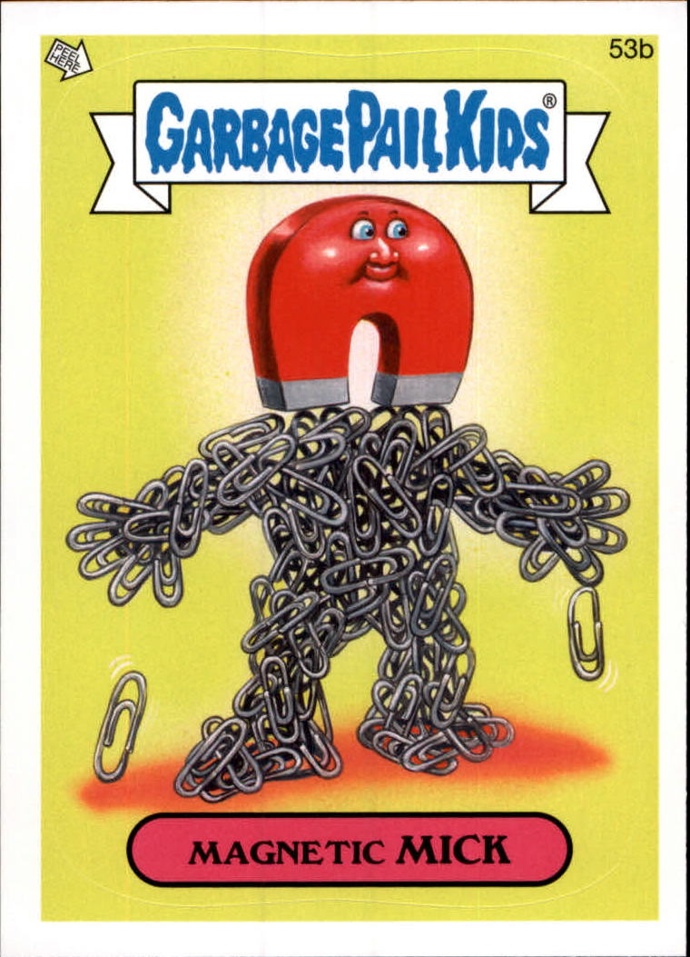 2014 garbage pail kids series one #53b magnetic mick - nm