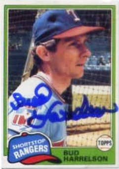 1981 Topps #694 Bud Harrelson HAND AUTOGRAPHED