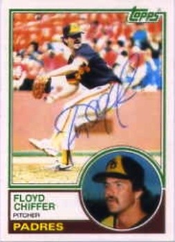 1983 Topps #298 Floyd Chiffer HAND AUTOGRAPHED