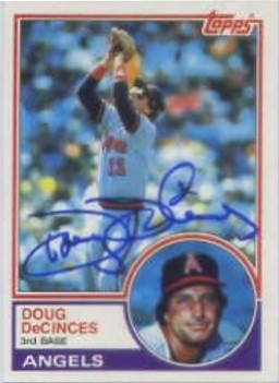 1983 Topps #341 Doug DeCinces HAND AUTOGRAPHED