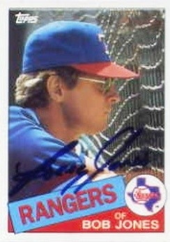 1985 Topps #648 Bob Jones HAND AUTOGRAPHED