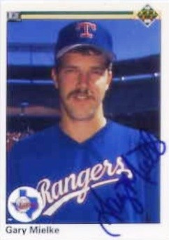 1990 Upper Deck #612 Gary Mielke HAND AUTOGRAPHED