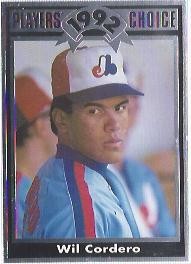 1992 Cartwrights Players Choice #8 Wil Cordero