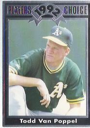 1992 Cartwrights Players Choice #17 Todd Van Poppel