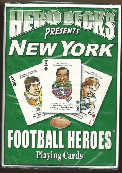 New York Jets NFL Hero Decks Playing Cards Poker Sized 52 Card Deck