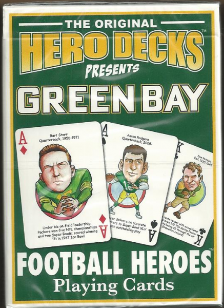 Green Bay Packers Hero Decks Playing Cards Poker Sized 52 Card Deck