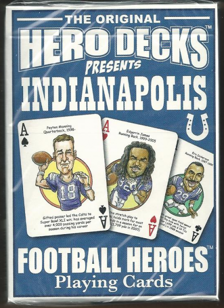 Indianapolis Colts Hero Decks Playing Cards Poker Sized 52 Card Deck