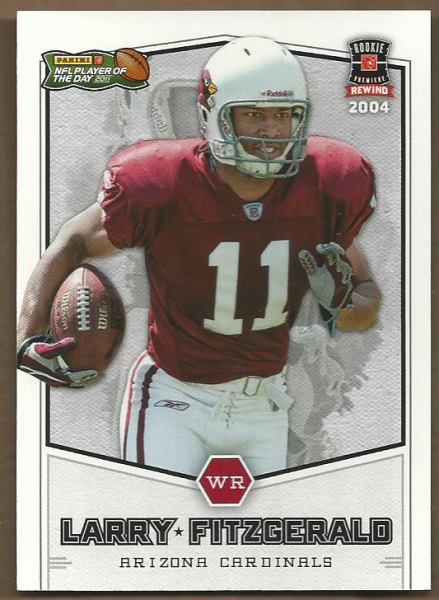 2011 Panini Player of the Day 2004 Rookie Rewind #RR1 Larry Fitzgerald