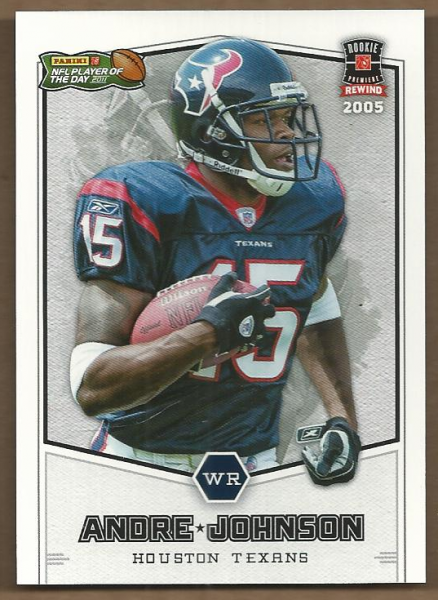 2011 Panini Player of the Day 2004 Rookie Rewind #RR2 Andre Johnson
