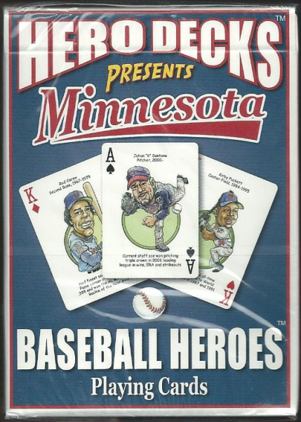 Minnesota Twins MLB Baseball Hero Decks Playing Cards Poker Sized 52 Card Deck