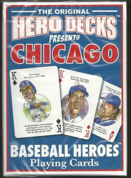 Chicago Cubs MLB Baseball Hero Decks Playing Cards Poker Sized 52 Card Deck
