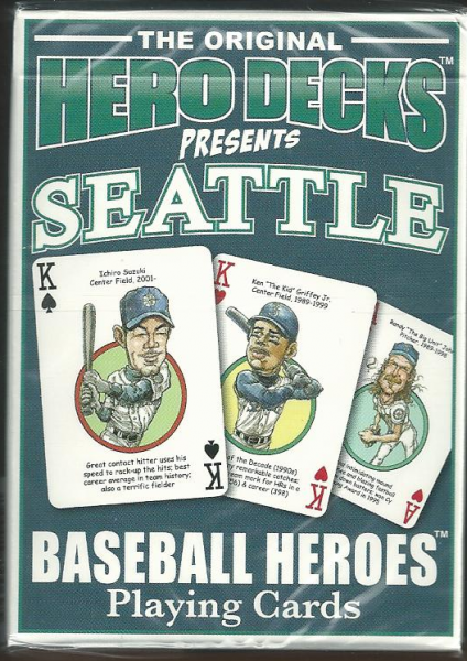 Seattle Mariners MLB Baseball Hero Decks Playing Cards Poker Sized 52 Card Deck