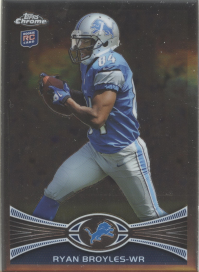 2012 Topps Chrome NFL Lions Team Set (7 Cards)