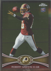 2012 Topps Chrome NFL Redskins Team Set (5 Cards)
