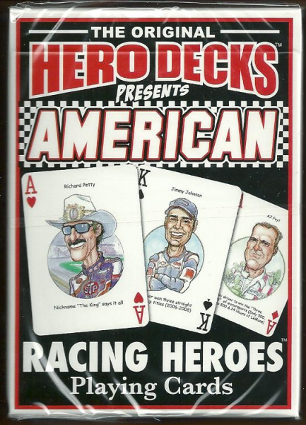 American Racing Hero Decks Playing Cards Poker Sized 52 Card Deck