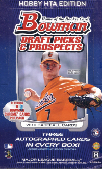 2012 Bowman Draft Picks & Prospects Baseball HTA Jumbo Hobby Box