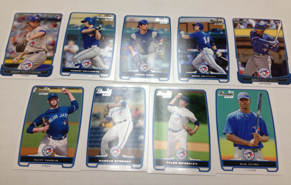 2012 Bowman Draft Toronto Blue Jays Team Set 9 Cards