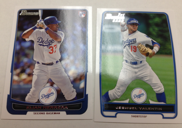 2012 Bowman Draft Los Angeles Dodgers Team Set 2 Cards