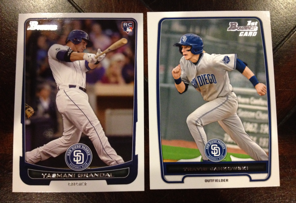 2012 Bowman Draft San Diego Padres Team Set 2 Cards Grandal Jankowski