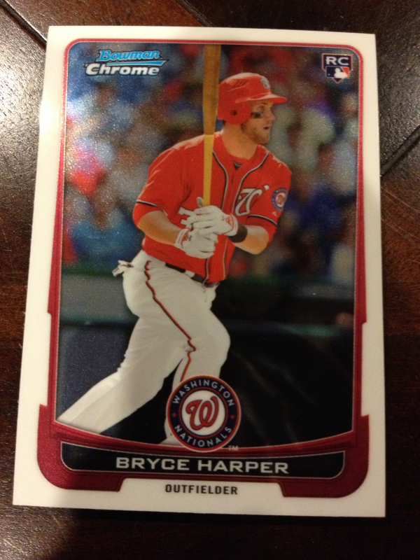 2012 Bowman Chrome Draft Washington Nationals Team Set 9 Cards Bryce Harper RC