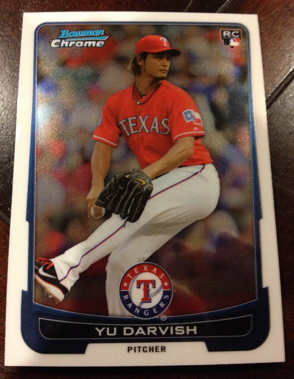 2012 Bowman Chrome Draft Texas Rangers Team Set 7 Cards Yu Darvish RC