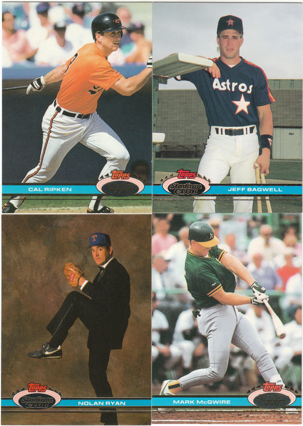 1991 Topps Stadium Club Baseball Set-600 Cards