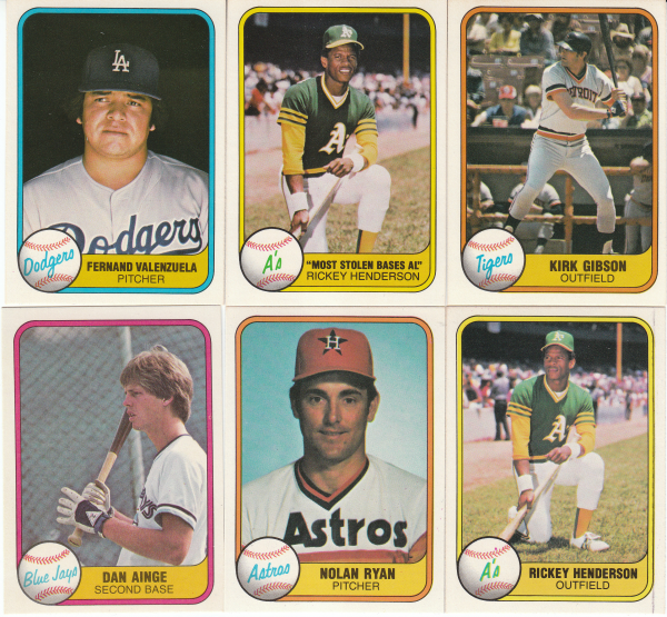 1981 Fleer Baseball Hand Collated Set-660 Cards