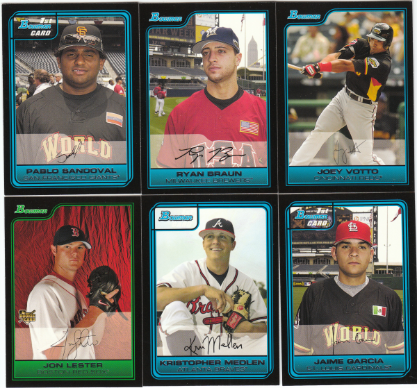 2006 Bowman Draft Picks & Prospects Baseball Set-165 Cards