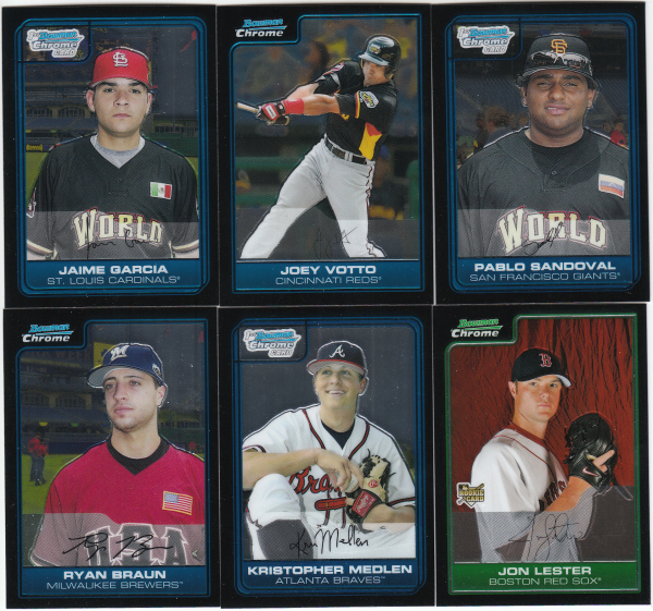 2006 Bowman Chrome Draft Picks & Prospects Baseball Set-165 Cards