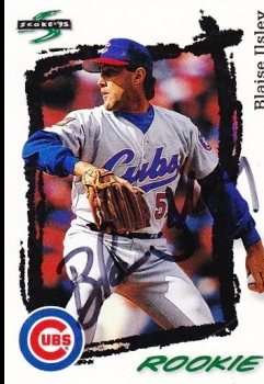 1995 Score #289 Blaise Ilsley- HAND AUTOGRAPHED