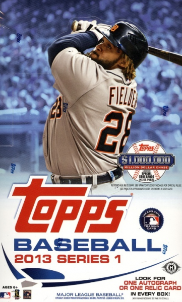 2013 Topps Baseball Series 1 HOBBY Box