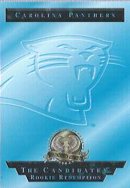 1996 CE President's Reserve Candidates Long Shots Redemptions #NNO Carolina Panthers
