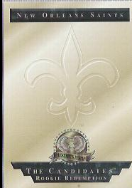 1996 CE President's Reserve Candidates Long Shots Redemptions #NNO New Orleans Saints