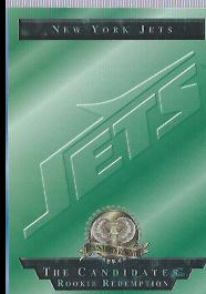 1996 CE President's Reserve Candidates Long Shots Redemptions #NNO New York Jets