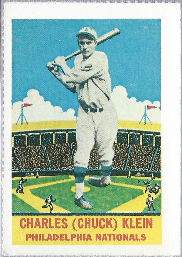 1933 Delong Reprints #22 Chuck Klein