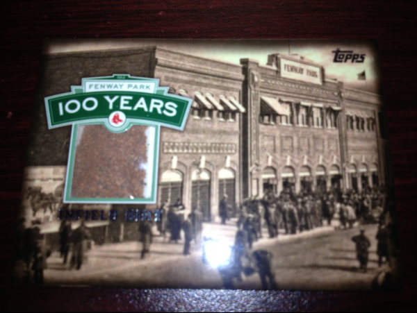 2012 Topps Fenway Park Infield Dirt Relic Card