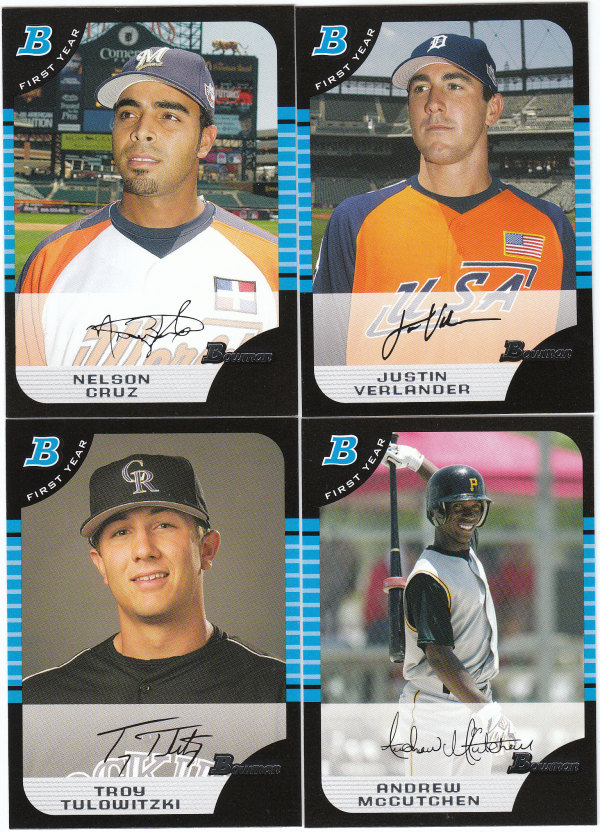 2005 Bowman Draft Baseball Hand Collated Set - 165 Cards
