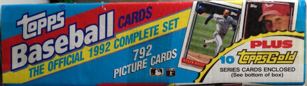 1992 Topps Baseball Factory Set w/10 Gold Cards - 802 Cards