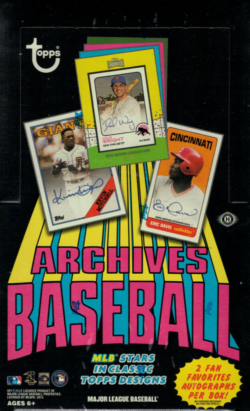 2013 Topps ARCHIVES Baseball HOBBY Box
