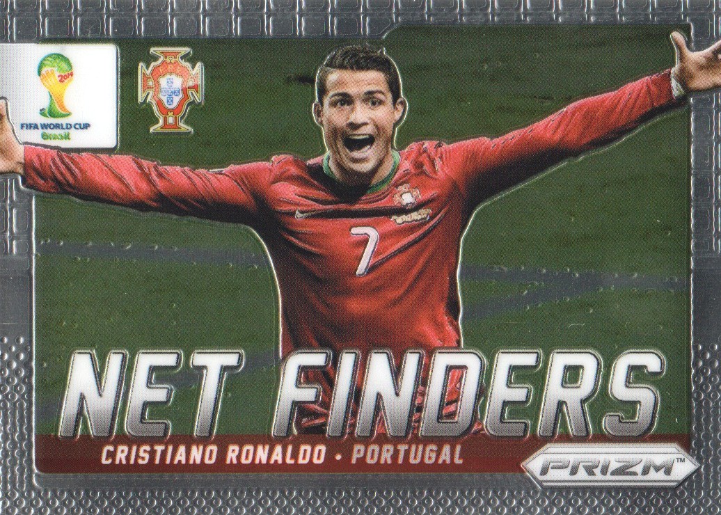 panini prizm fifa world cup net finders #20 cristiano ronaldo