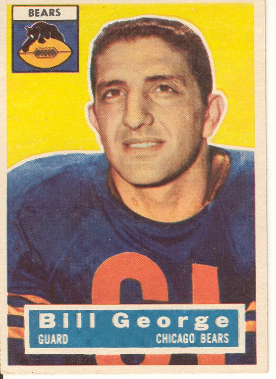 Bill George , 1956 Topps #47, Near Mint, $30.00