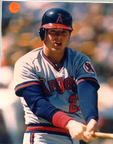 Angels Wally Joyner color photo