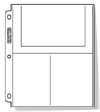 1 BOX : Ultra-Pro Platinum Series #246D 3 pocket pages (Holds 3 - 4x6 cards or prints) (100 pages per box)