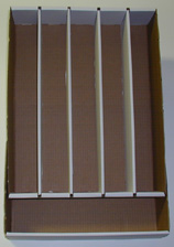 Cardboard Box Holds up to 5,000 Standard Cards w/lid