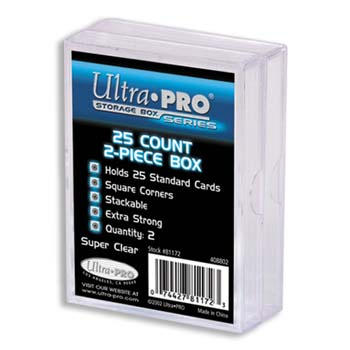 Lot of 30 of the Ultra-Pro #81172  25 ct. Storage Box  (15 Packs of 2)